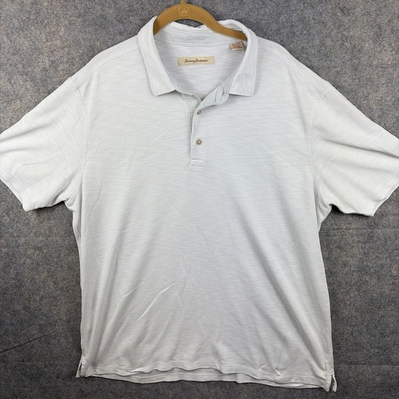 Tommy Bahama Other - Tommy Bahama Polo Shirt Mens 2XL White‎ Embroidered Polo Golf Casual